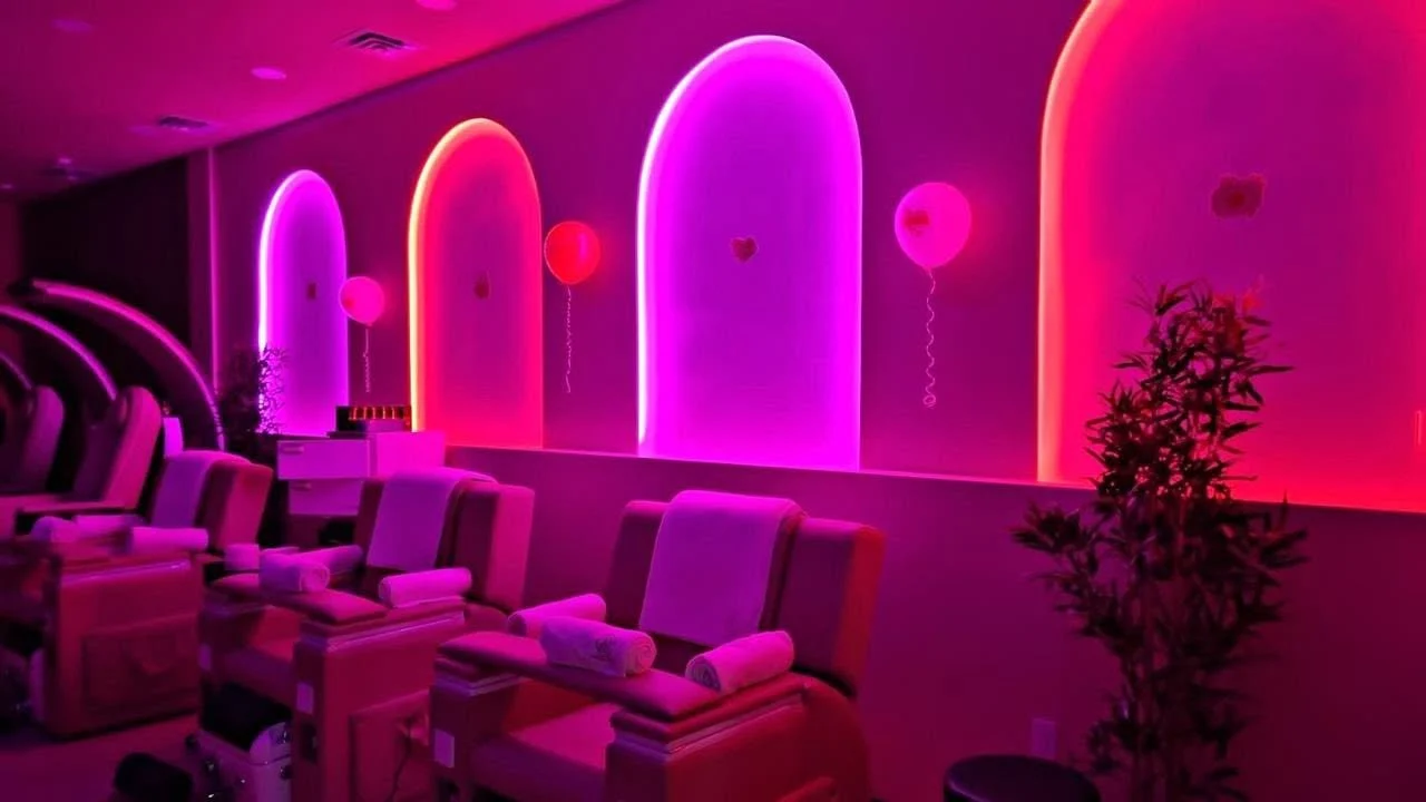 A romantic couples spa setup at Emerald Spa & Bistro