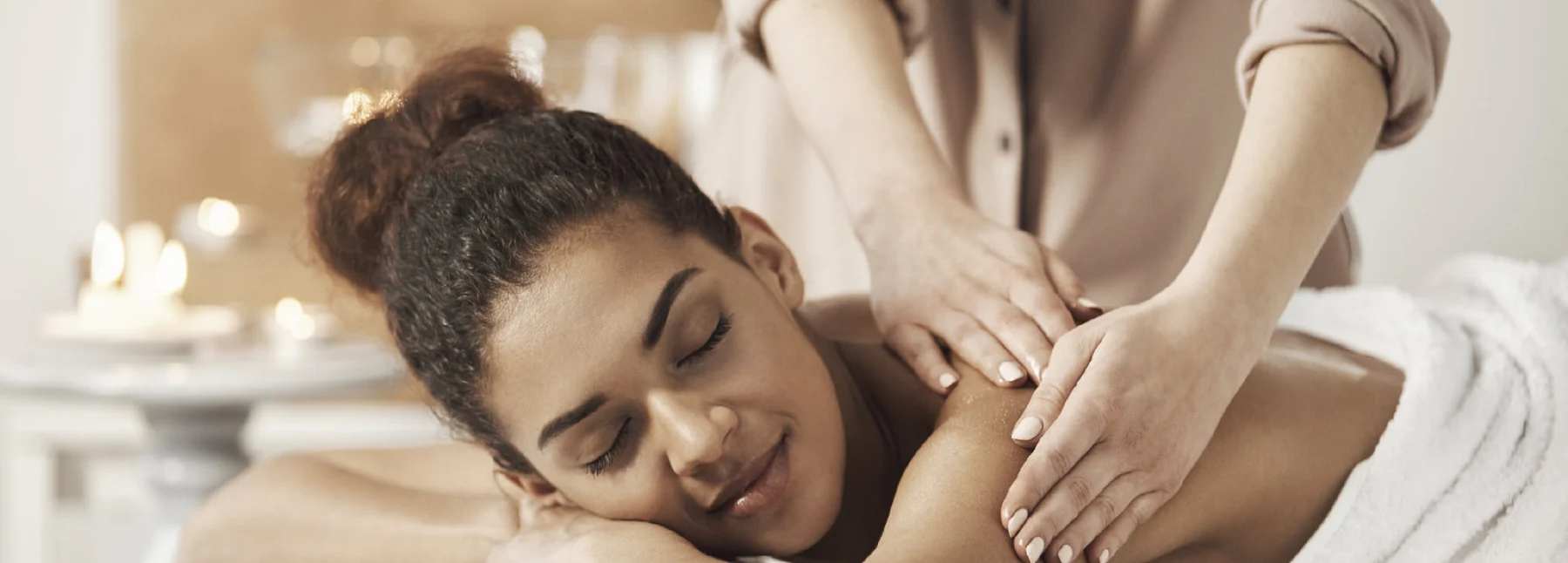 A relaxing massage at Emerald Spa & Bistro